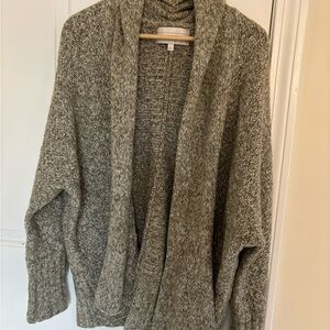 Anthropologie Angel Of The North Textured Green Cardigan